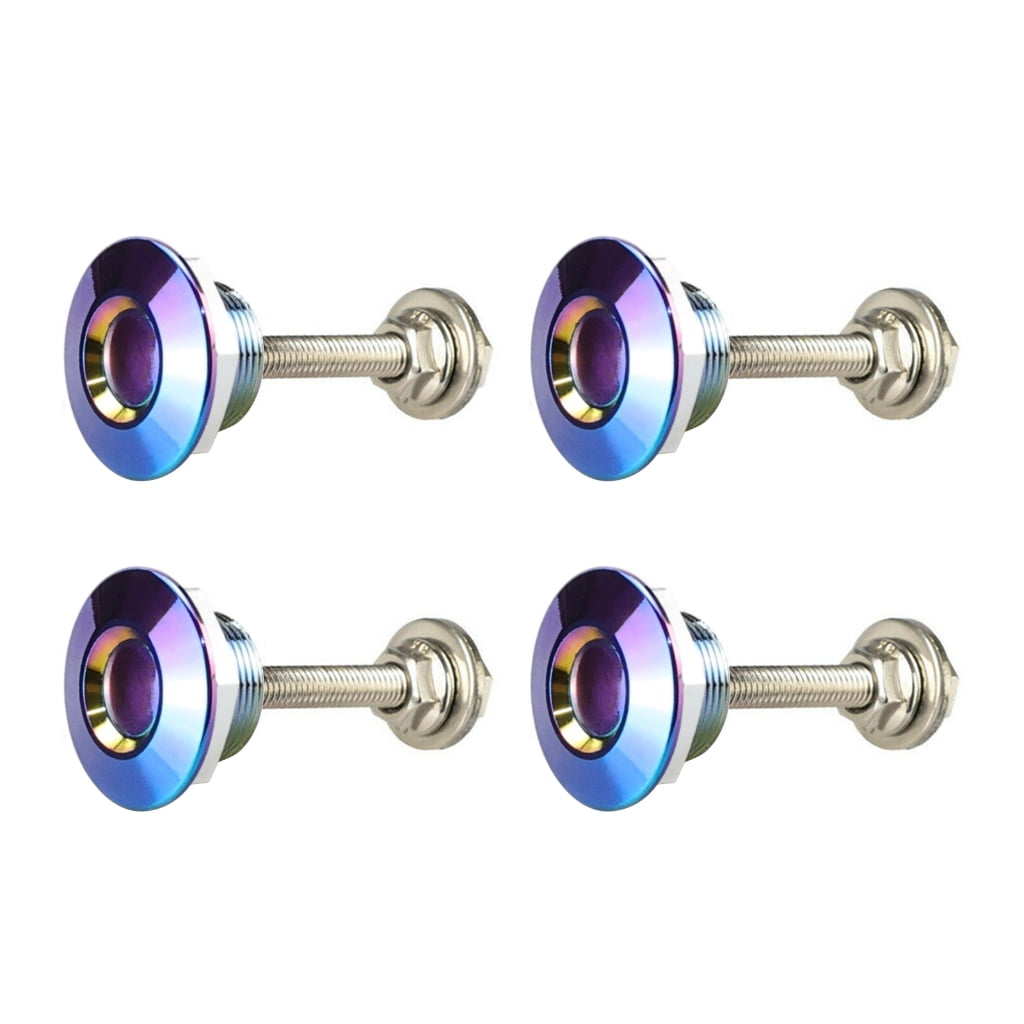 4Pcs Push Button Quick Release HoodPins Latch Bumper