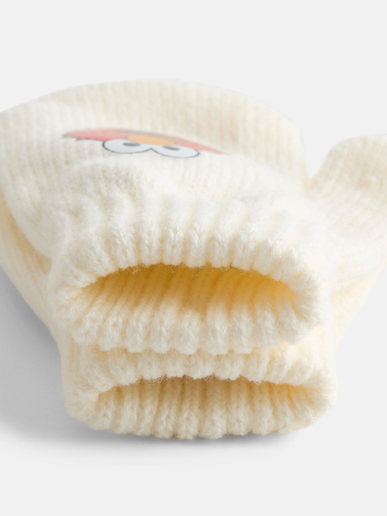 Elmo Toddler Girls Pom Beanie and Mittens Set, 2 Piece