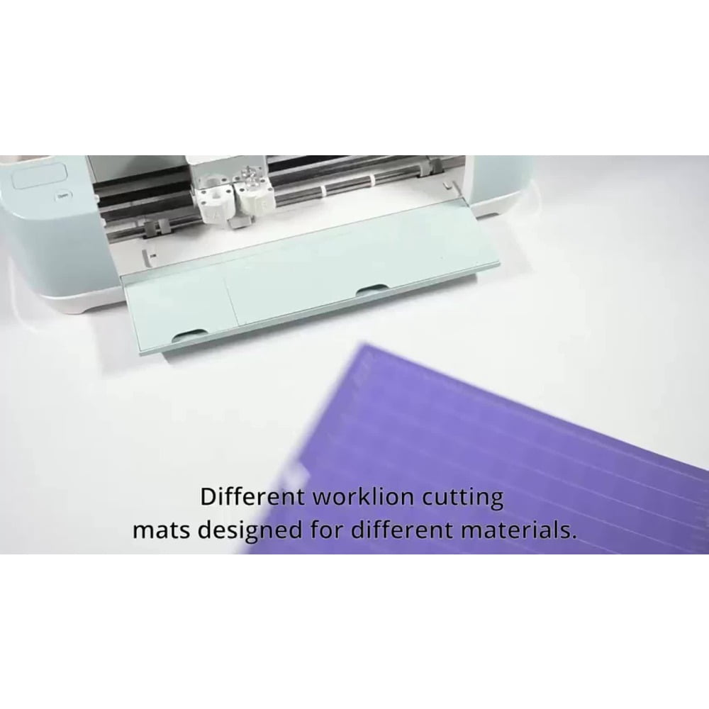 5 Pcs 12x12 Cutting Mat Set, Adhesive Non Slip Craft Cutting Mats with Light Standard Strong Fabric Grip, Grid Alignment Board for Paper Fabric Vinyl DIY Craft Cutting Tools