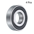 thumbnail image 3 of 4 Pcs 16001-2RS Deep Groove Ball Bearing 12x28x7mm High Carbon Chrome Steel Z0 Double Rubber Sealed Bearing (ABEC1), 3 of 5