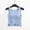 Light Blue, variant on YHAJDS Short Sleeve Pajama Set for Women Built In Bra Adjustable Tank Top