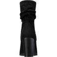 thumbnail image 3 of Material Girl Womens Mmidory Faux Suede Block Heel Booties Black 6 Medium (B,M), 3 of 3