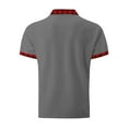 thumbnail image 4 of WAVSUF Lapel polo Shirt for Mens Soft Pique Polos Button T-Shirt Gray Size 2XL, 4 of 5