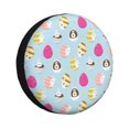 thumbnail image 1 of Fotbe Happy Easter Funda de Llanta de Repuesto con Estampado, Engrosada, Ajuste Universal para Jeep, Remolque, RV, SUV, Camión-14 inch, 1 of 6