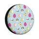 thumbnail image 1 of Fotbe Happy Easter Funda de Llanta de Repuesto con Estampado, Engrosada, Ajuste Universal para Jeep, Remolque, RV, SUV, Camión-17 inch, 1 of 6