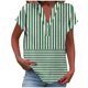 thumbnail image 1 of Vestidos Casuales Para Mujer, Blusas De Mujer De Moda Camiseta informal de manga corta con cuello en V y botones para mujer, 1 of 4