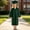 mhy# Dark Green8, variant on Unisex Girls Boys Graduation Cap Gown Long Sleeve Solid Color Full Zip Up Pleated V-Neck Loose Fit Relaxed Oversized Long Robe With Pockets Tassel Classic Clothes Outfits,Black,2-3 Years
