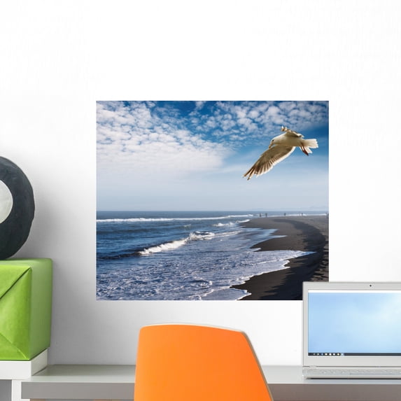 Coastal Wall Mural by Wallmonkeys Peel and Stick Graphic (18 in W x 15 in H) WM119237