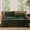 Forest Green, variant on MooMee Flat Sheet Only 100% Washed Cotton Linen Like Textured Breathable Lightweight (Olive Green, Queen 90" x 102")