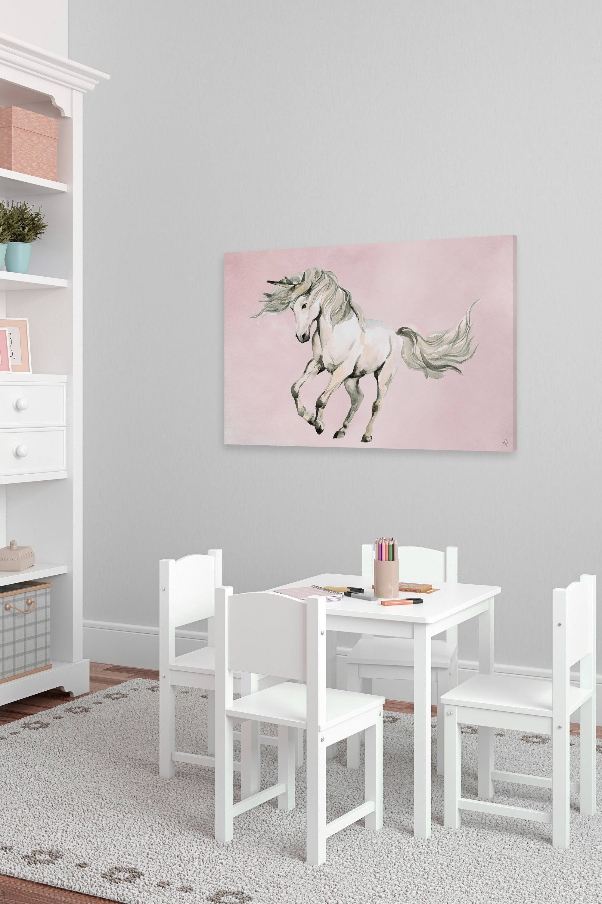 Marmont Hill Classic Beauty Unicorn Canvas Wall Art