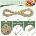 thumbnail image 3 of Uxcell Shock Cord, Elastic Cord Marine Grade Bungee Rope Stretch String for DIY Project 1/8" x 33 ft Beige, 3 of 7