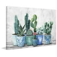 thumbnail image 2 of Marmont Hill Pots in Blue Canvas Wall Art, 2 of 7