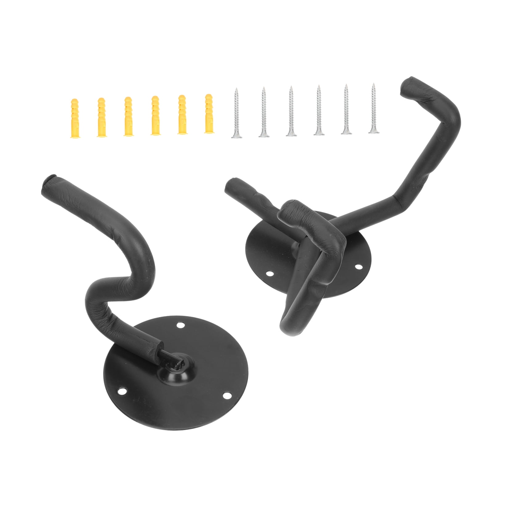 Soimiss 1Set Metal Guitar Wall Mounted Holder in Black for Bass Ukulele Display