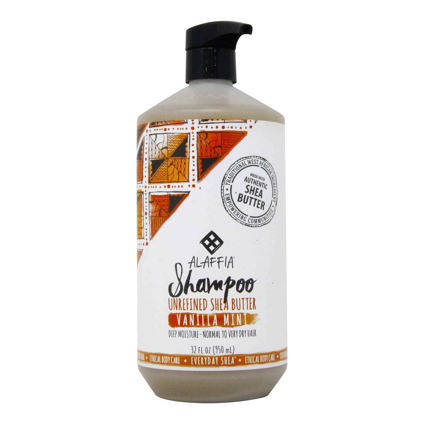 Alaffia Everyday Shea Shampoo VanillaMint 32 Fl Oz (950 Ml
