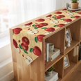 thumbnail image 4 of Farmhouse Apples Table Runner Linen Burlap Table Runner 90 Inches Long Country Tropical Fruits Watercolor Dresser Scarves for Kitchen Island Coffee Dining Party Wedding Banquet Holiday Decor 13"x90", 4 of 8