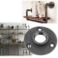 thumbnail image 3 of Floor Flange, Threaded Flange, Black Colour Durable 10 Pcs/Set For Industrial Supplies Industrial Hardware, 3 of 8