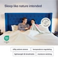 thumbnail image 6 of Genuine 100% Organic Bamboo Viscose Fitted Sheet Only with Extra Deep Pocket, King Size, Cooling & Breathable, Double Stitching Bedding Sheet (King, Iced Latte), 6 of 6