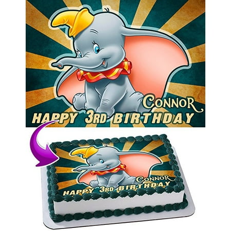 Dumbo Cake Image Personalized Topper Edible Image Cake ...