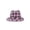 Pink, variant on Plaid Trilby Fedora Hat - Pink