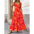 thumbnail image 6 of PRETTYGARDEN Women Dresses Summer Floral Sleeveless Maxi Dress Casual Spaghetti Strap Tiered Flowy Beach Long Dress, 6 of 8