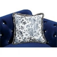 thumbnail image 2 of Bowery Hill Modern / Contemporary Fabric Nailhead Trim Sofa in Blue Finish, 2 of 7