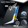thumbnail image 6 of JETech Rotating Case for iPad (A16) 11th/10th Generation (2025/2022) with Pencil Holder, 360 Degree Rotation Protective Stand Cover Clear Back, Auto Wake/Sleep (Black), 6 of 7