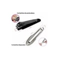 thumbnail image 2 of Alicate Para Uñas Corta Antisalpicaduras Pedicure Y Manicure 10 Pz Plata con Negro Malubero Alicate Para Uñas, 2 of 4