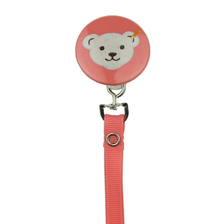 Teddy Bear Face Pacifier Clip