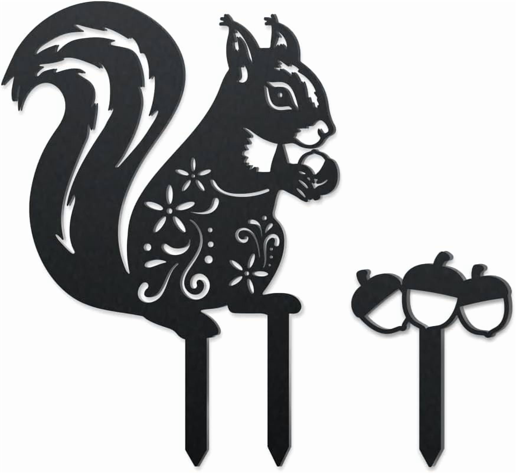 2 Styles Sheep Metal Decorative Garden Stakes Funny Sheep Flowers Metal Silhouette Statues Animal Garden Ornament Gifts Black Yard Art Decoration