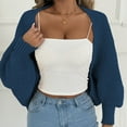 thumbnail image 5 of HongQid Women's Cropped Cardigan Sweaters Long Sleeve Shrug Open Front Cardigans for Women Trendy, 5 of 7