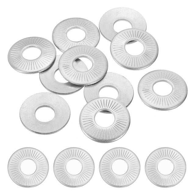 Rondelles Plates en Acier Inoxydable 304 M10x27mm Belleville Ressort Disque Rondelle Joint Métrique Conique 30 Pack