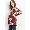 thumbnail image 2 of Floral Print Shawl Collar Maternity Knit Tunic, 2 of 4