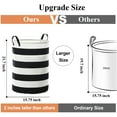 thumbnail image 3 of Kids Laundry Basket Collapsible Hamper, 22 Inches Tall Large Fabric Dirty Clothes Hampers for Bedroom, Nursery Baby Hamper, 3 of 6