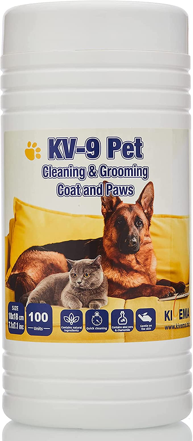 100 Hypoallergenic Pet Wipes for Cats and Dogs Gentle Dirt Remover