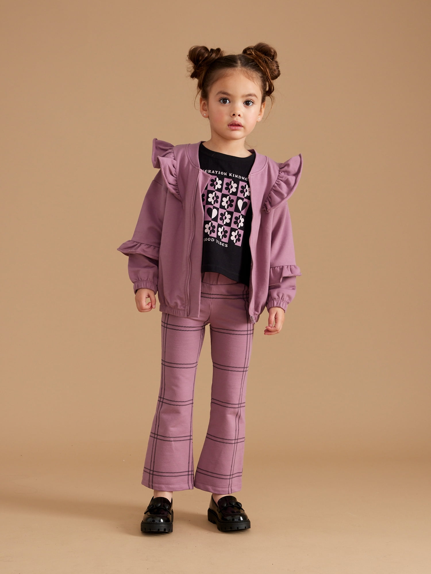 Little Star Organic Kids Girls' Mix and Match Outfit Set, 6-Piece Set, Sizes 12M-10