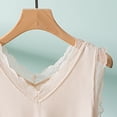 thumbnail image 4 of Tank Tops for Women Double V Neck Lace Inner Sleeveless Summer Tops, 4 of 6