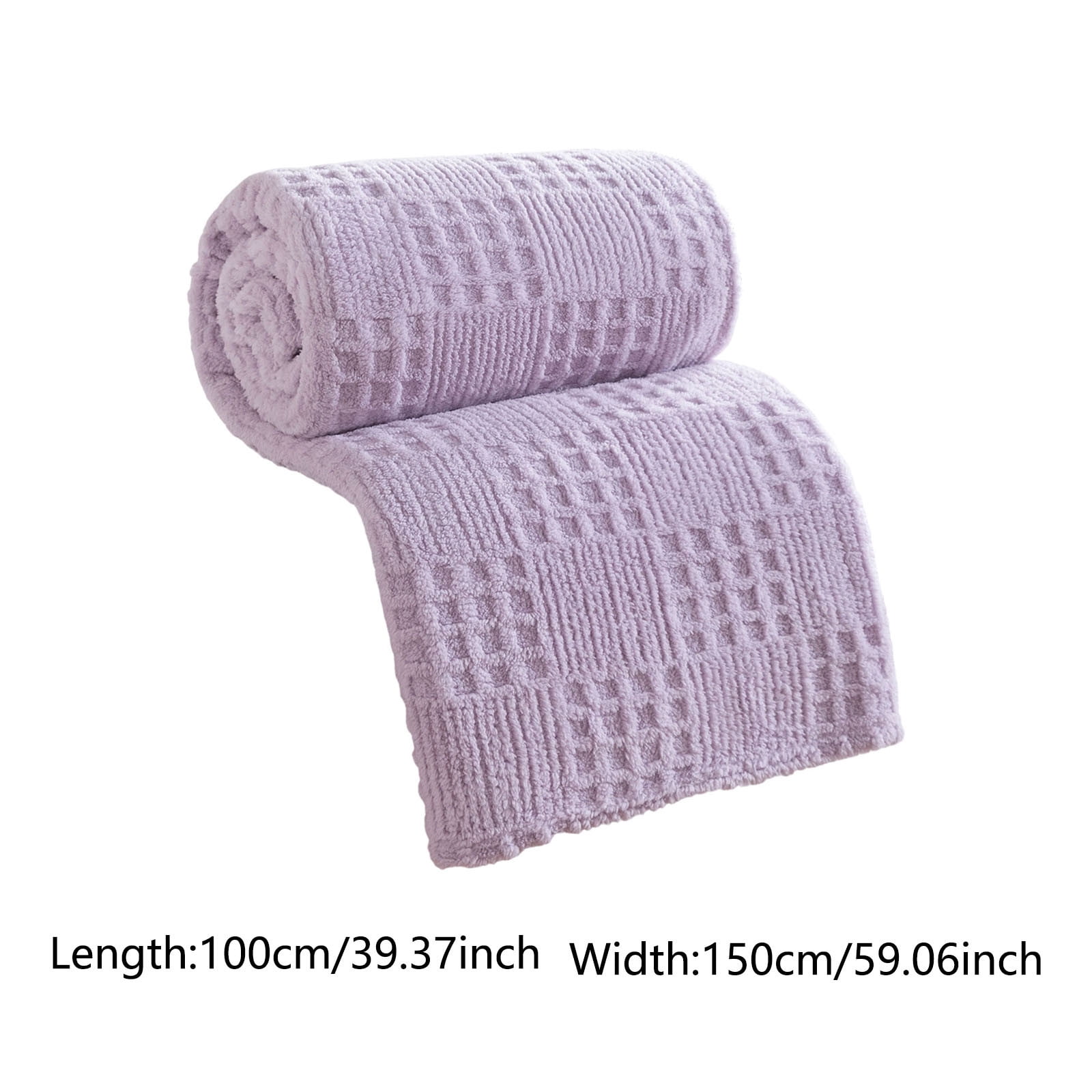 BVCL Blanket Yellow For Soft Polyester Blanket With Knit Pattern Blanket For Couch Bed Crate Machine Washable