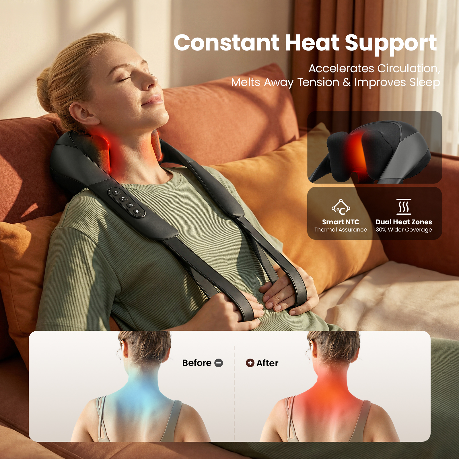 Bob and Brad Cordless Neck Massager with Heat photo 6