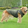 thumbnail image 4 of Medium/Large Dog Jacket With Wool Lining Warm Winter Pet Coat Waterproof French Bulldog Clothes Solid Color Labrador Vest ShopWise Round, 4 of 9