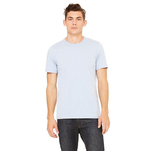 Product of Brand Bella + Canvas Unisex Jersey Short-Sleeve T-Shirt - Heather Blue - XL - (Instant Savings of 5% & More)