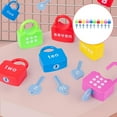 thumbnail image 4 of Esquirla Learning Educational Toy Locks & Keys Set Matching & Counting Padlock Keys Motor 10 Locks 10 Keys, 4 of 7