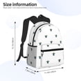 thumbnail image 4 of Haiem Hand Drawn Turtle Lightweight Backpack for School, Classic Basic Water Resistant Casual Daypack for Travel with Bottle Side Pockets, 4 of 8