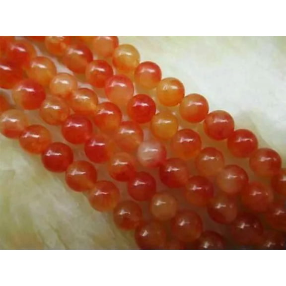 EOEMY Natural 8/10mm Red Kunzite Round Gemstones Loose Beads 15''Aaa##Qf089-10mm