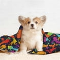 thumbnail image 4 of Pofeuu Colorful Cats Print Puppy Blanket,Dog Blankets,Pet Blanket Cozy Cat Blankets for Indoor Cats, Fuzzy Pet Blanket for Kitten Doggy Dog Blankets-Medium, 4 of 8