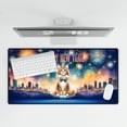 thumbnail image 4 of Happy New Year with Maine Coon Fireworks Holiday Xmas Winter 2025 Desk Mat Full Keyboard Mouse Pad Cat Lover Kitten Owner Gifts Large Mousepad - 00025, 4 of 5