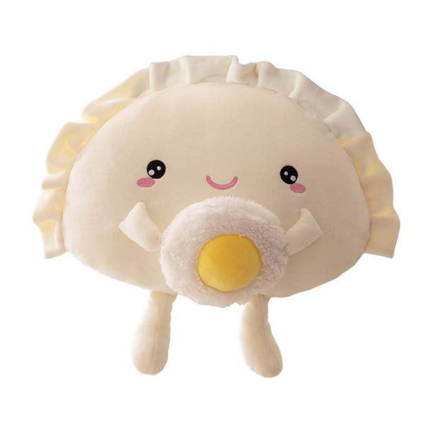 Juguete De Peluche Con Forma De Bola De Masa Rellena De Comida. Juguete De Peluche Con Forma De Bola De Masa Y Huevo.