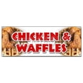 thumbnail image 1 of Chicken & Waffles Banner Sign Fried tenders Soul Food Collards Homemade, 1 of 1