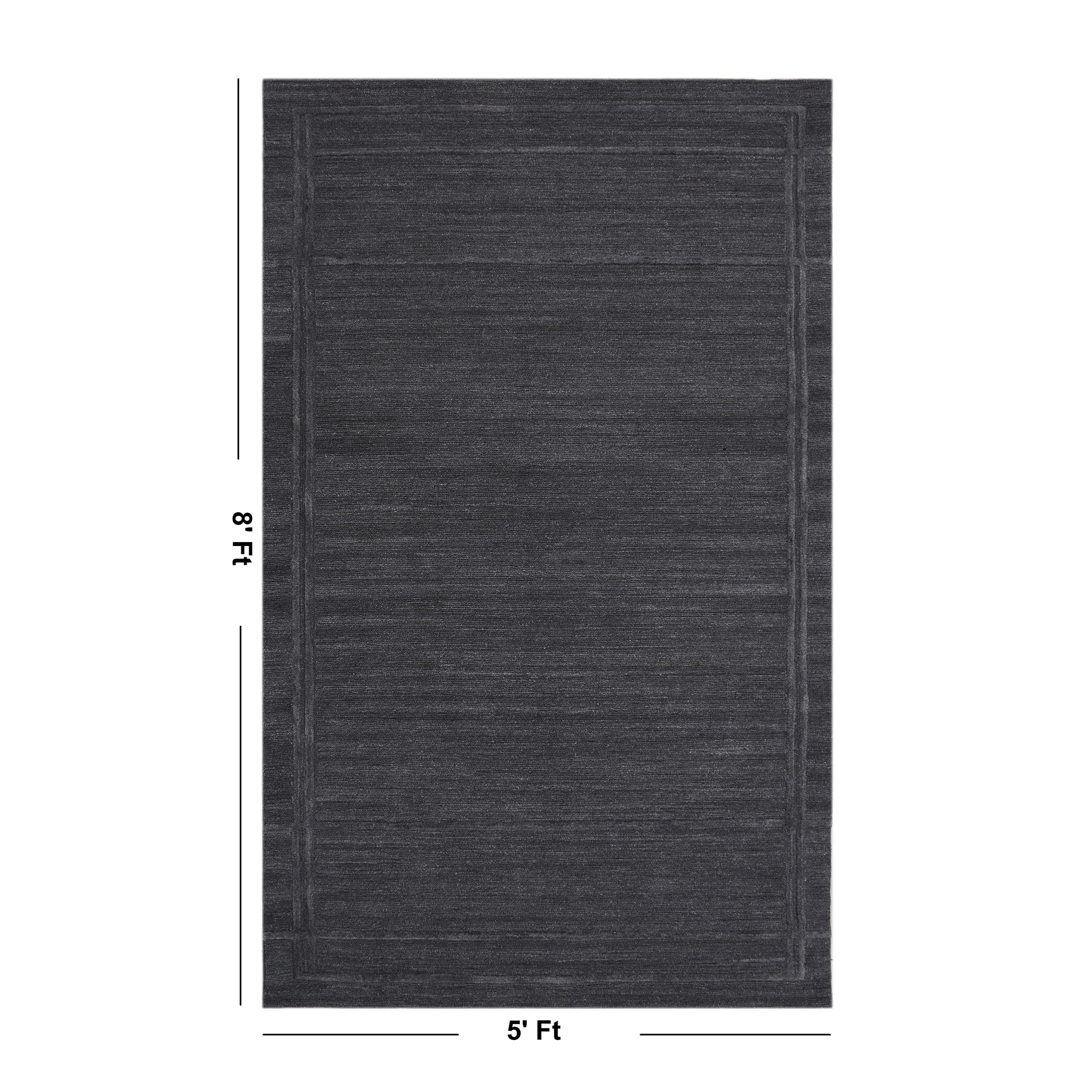 Better Homes & Gardens 5' x 8' Corte Border Area Rug, Gray