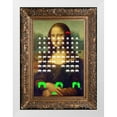 thumbnail image 2 of Stephen Chambers 25x32 White Modern Wood Framed Wall Art Titled - Mona Lisa Spaceinvaders, 2 of 6