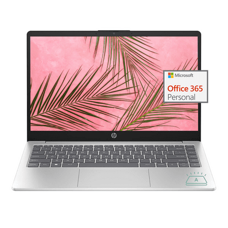 HP Newest 14" FHD Ultral Light Laptop Computer, 4-Core Intel N200 Processor, 8GB RAM, 128GB UFS + 256GB SSD, 1 Year Office 365, Backlit Keyboard, WiFi 6, Webcam, HDMI, Type-C, w/ SE Accessories